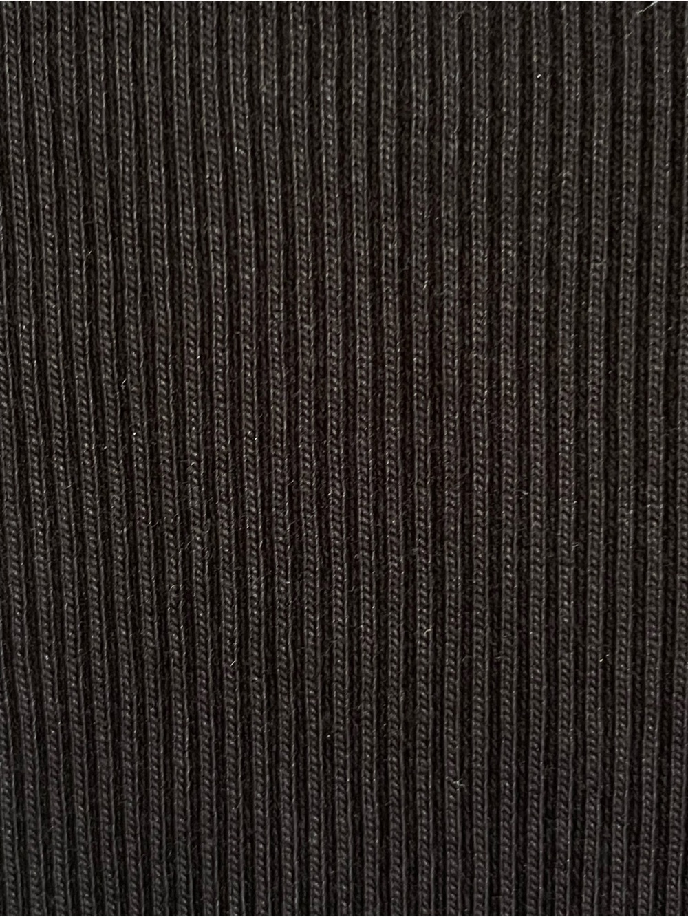 Everlane The Ribbed Tank Dress Black Cotton Blend Midi Scoop Neck NWT - Picture 7 of 7